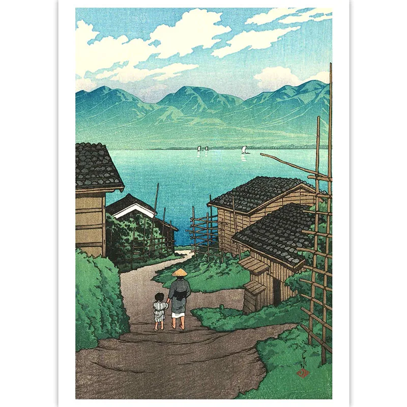 Креативные открытки: пейзаж/искусство и японский Пейзаж Открытка/Красивый японский антиквариат