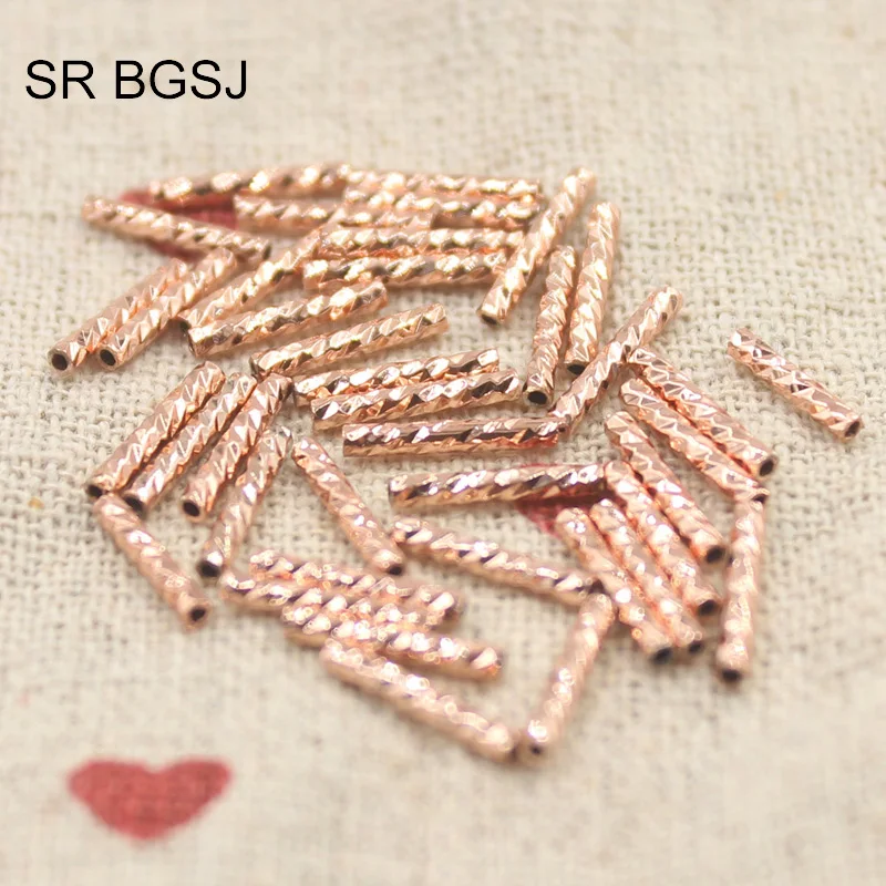 Free Shipping 3 Colors 1x10mm 40 Pcs Plated Brass Jewelry Making Findings Craft Spacer Seed Bail Tube Beads | Украшения и