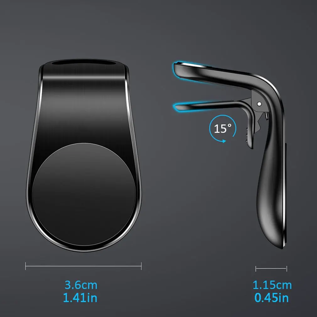 

Practical Magnetic Car Phone Holder Universal Mobile Car Magnet Holder Anti-fall Design Metal Magnet Holder