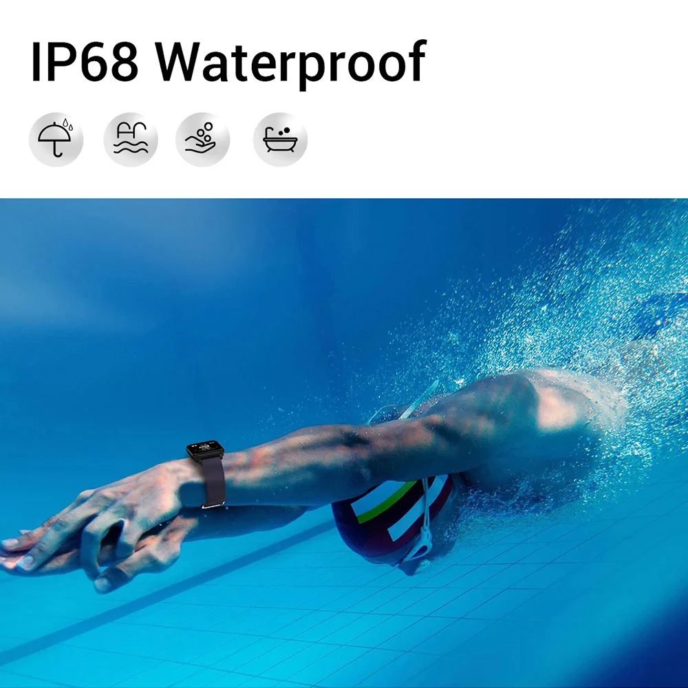 Смарт-часы для мужчин IP68 водонепроницаемый монитор сердечного ритма несколько