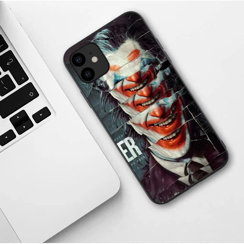 Чехол Joker Horror Movie Joaquin Phoenix для iPhone 11 Pro Max X 7 8 Plus XR XS MAX Black