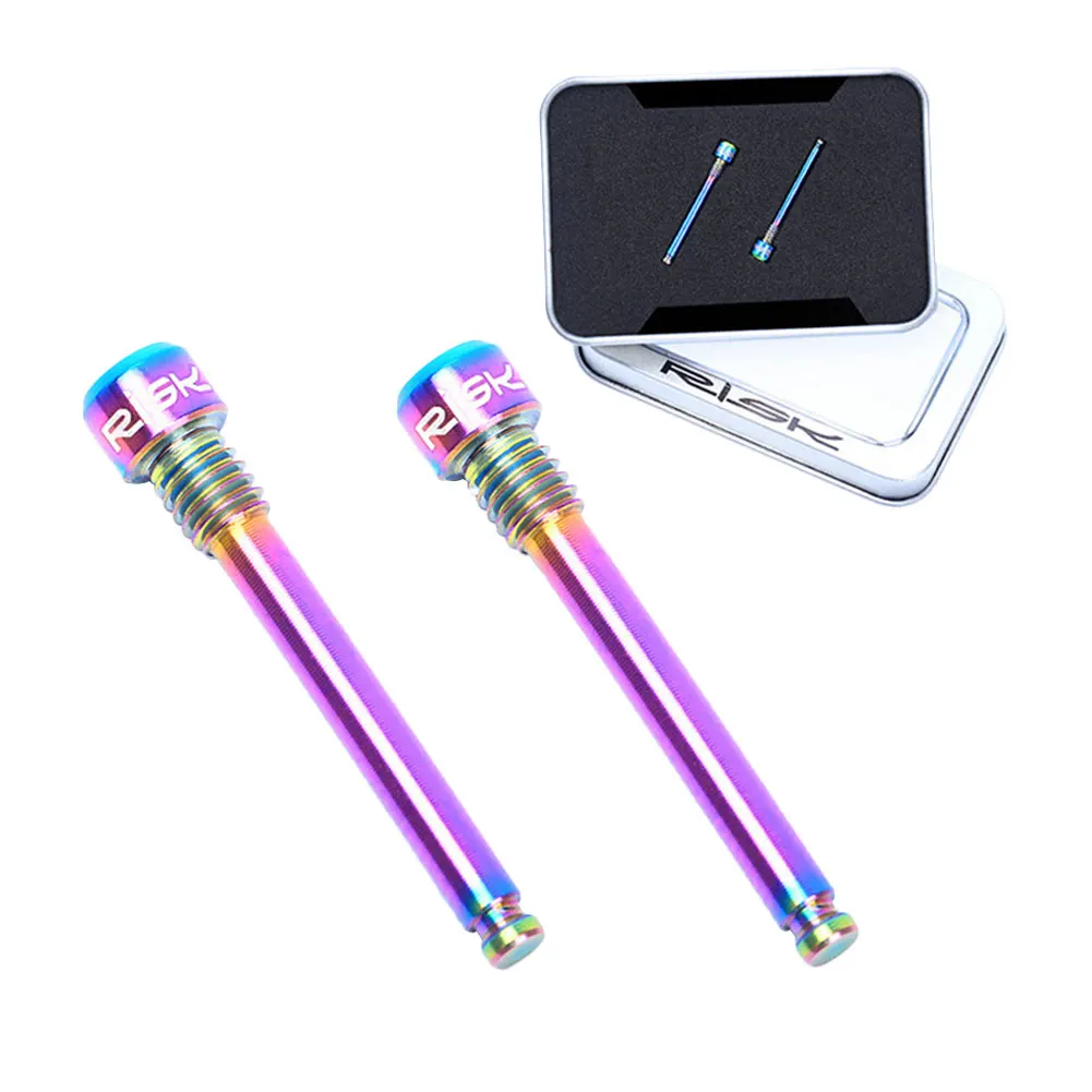 

2pcs Titanium M4x26mm Caliper Bolts Ultralight Bicycle Oil Disc Brake Pads Thread Pins for SHIMANO XT Hydraulic Disc Brake