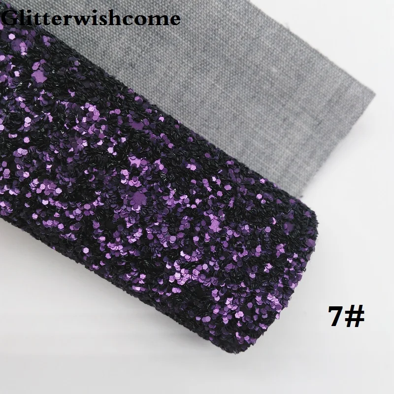 Glitterwishcome 21X29 см А4 Размер синтетическая кожа, матовая массивная блестящая кожа, искусственная ткань из искусственной кожи винил для бантов, GM042A - Цвет: 7