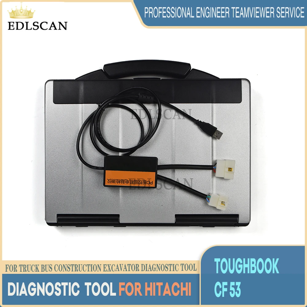 

CF 52/CF 53 Laptop For Hitachi Excavator Diagnostic Scanner Tool 4pin and 6pin for Dr ZX Diagnostic System