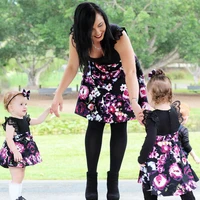 sister matching outfits christmas baby girl clothes toddler kids lace romper dress party dresses costumes set
