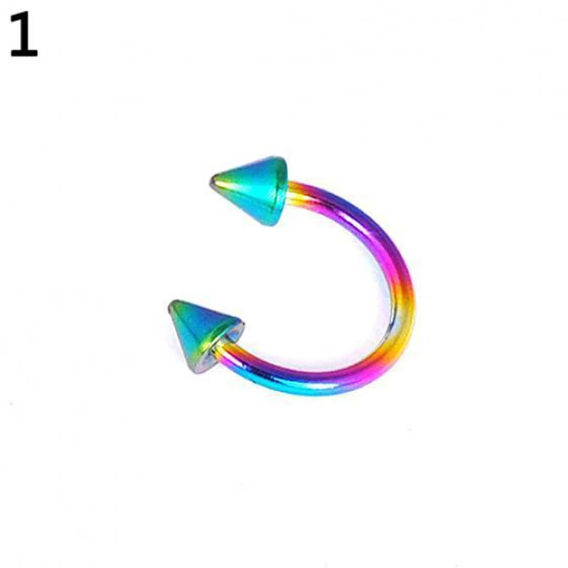 Кольцо в форме подковы для пирсинга носа с клипсой ювелирное изделие мужчин и