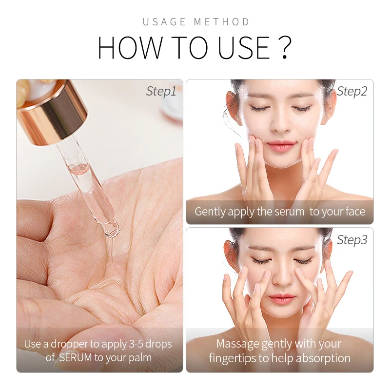 

LAIKOU Whitening Face Serum 24K Gold Anti Aging Ance Treatment Shrink Pores Moisturizing Anti Wrinkle Skin Repair Face Skin Care