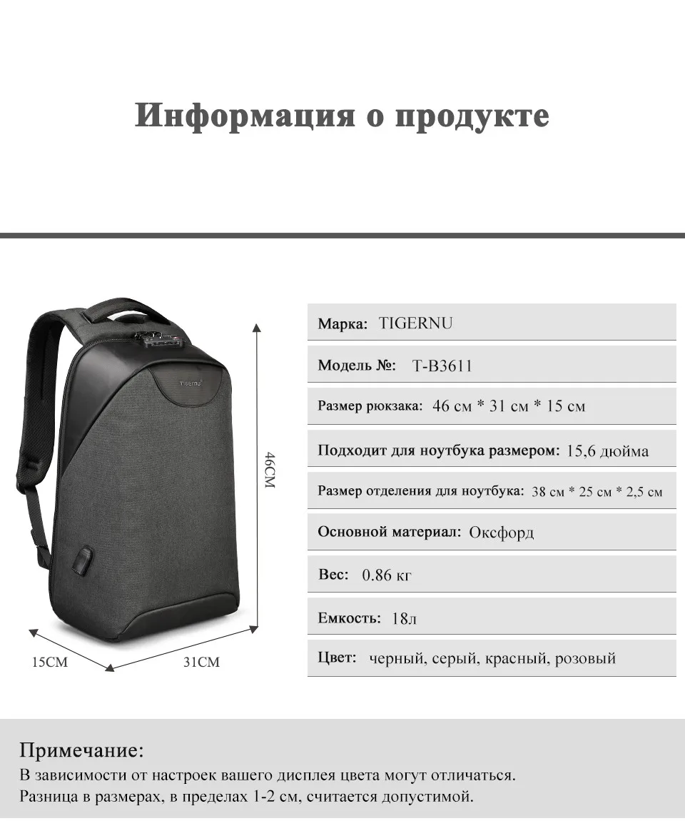 Модные мужские рюкзаки без ключа с замком TSA, 15,6 дюймов, usb зарядка, для ноутбука, мужской рюкзак Mochila, 18л, школьный рюкзак для мальчиков