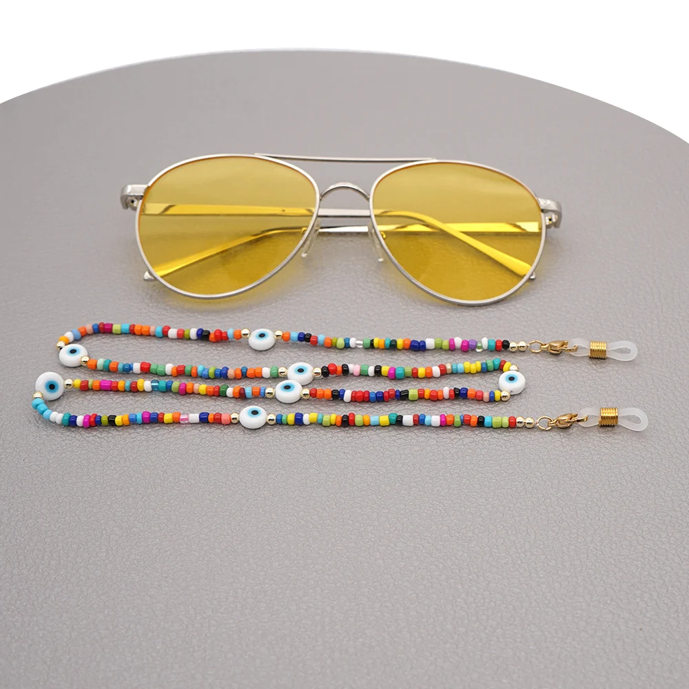 Цепочка для маски Go2Boho женская ювелирное изделие Турецкий Дурной глаз ожерелье с