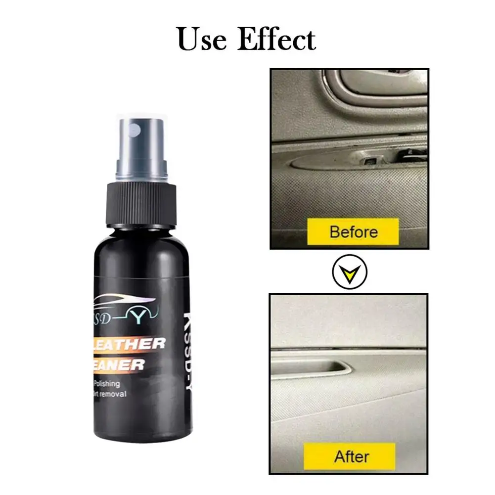 

Car Interior Leather Cleaner Seat Panel Instrument Panel Care Cleaner Polish Wax Car Accessories50ML Seat Polish Wax Inner Clean