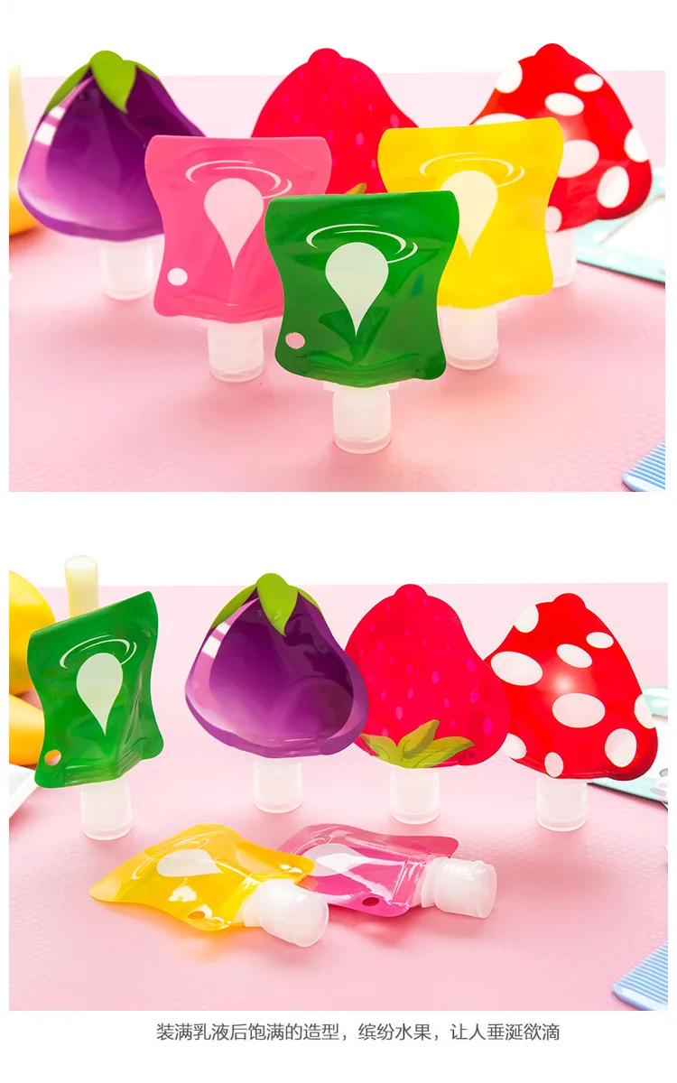 ETya маленькая косметичка для макияжа крем лица пустая фруктовая ПВХ сумка шампуня