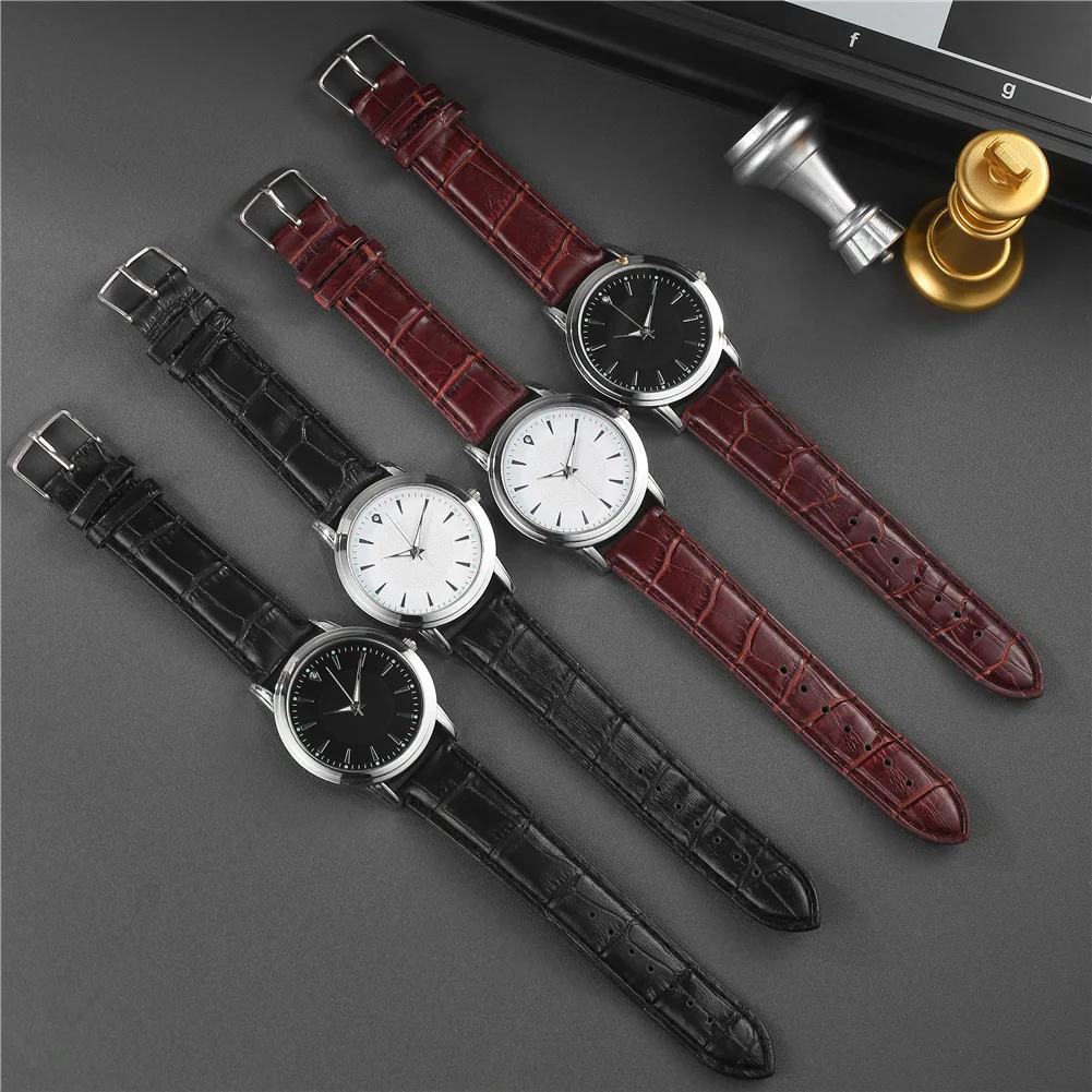 

Romantic Luminous Couple Watches Men's Quartz Fashion Leather Luxury Wristwatch Ladies Special Gifts Perfect Needle Formal Clock