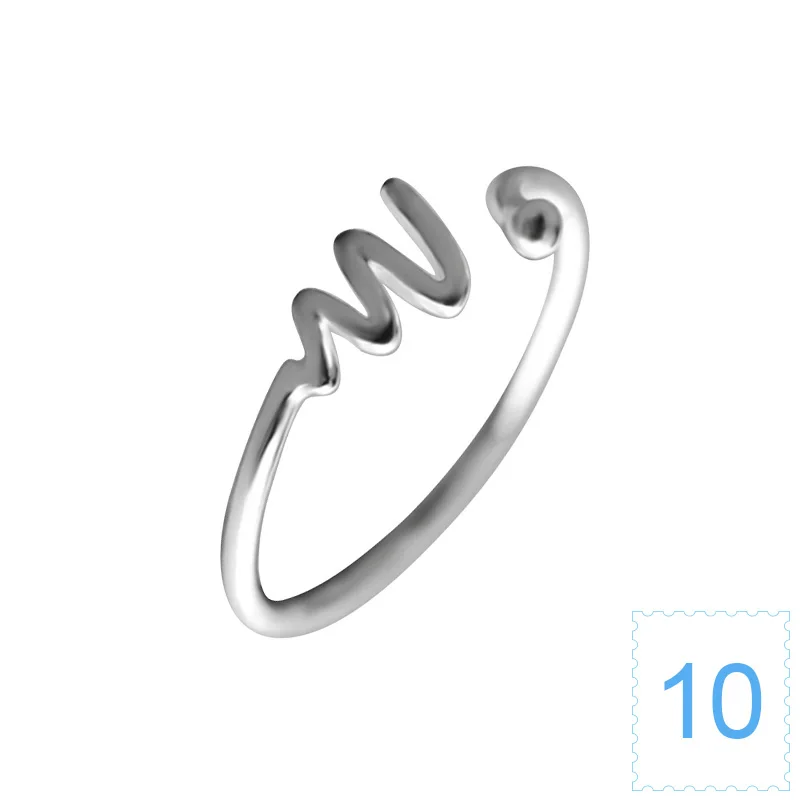 Silver 10 ElfoPlataSi,, Настоящее серебро 925 пробы, модное кольцо Бесконечность 8, коктейльное кольцо, размер 5, 6, 7, для девочек, Детский Рождественский подарок XY654 - Цвет основного камня: Silver 10