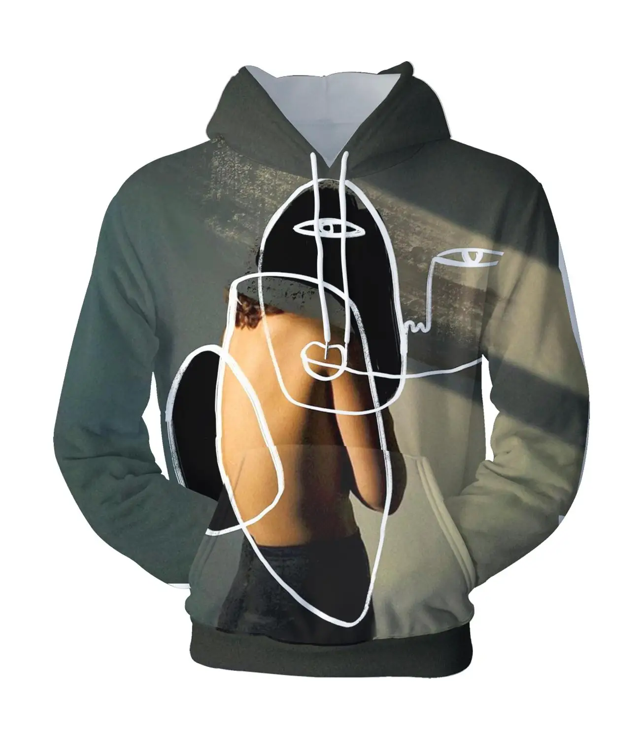 

2019 Keep warm Spring&Autumn Young Man Men Abstract design Man Hoodie