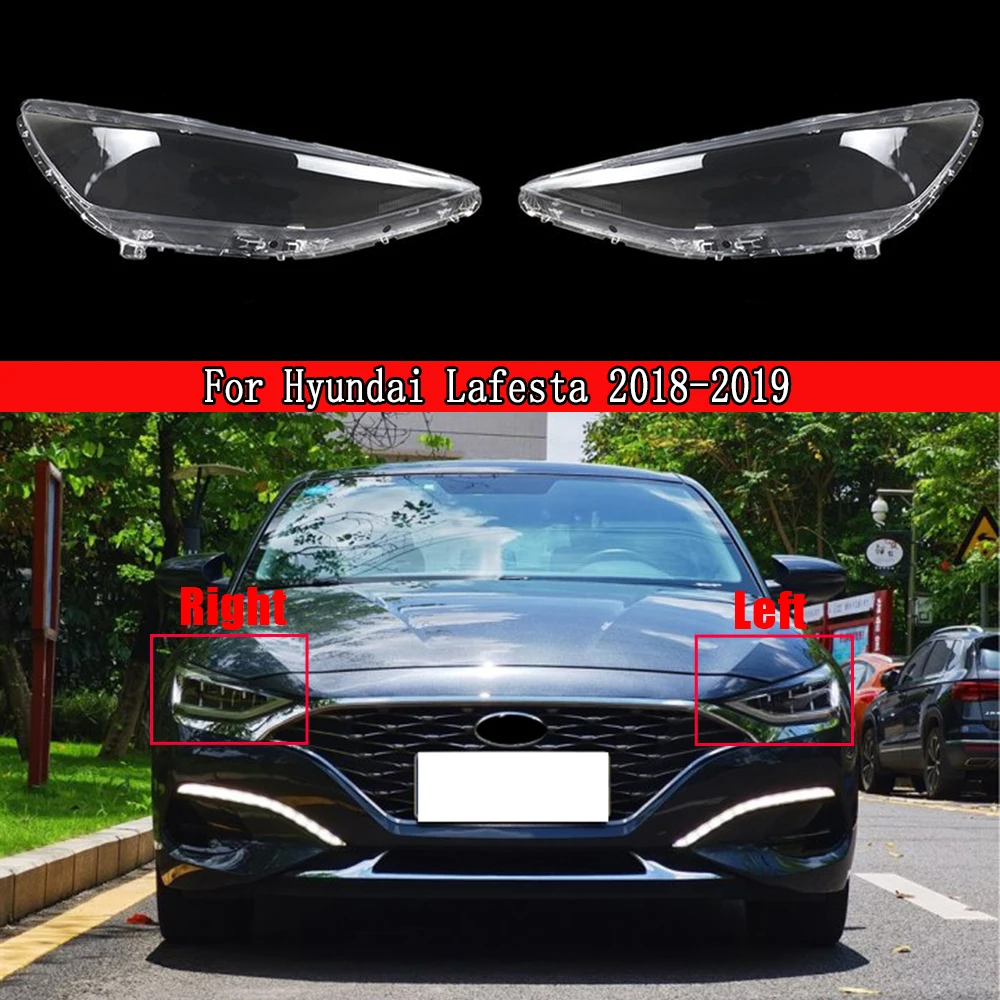 Headlamp Cover Lens Glass Shade Headlight Cover Transparent Lampshade For Hyundai Lafesta 2018 2019 Auto Head Lamp Light Case