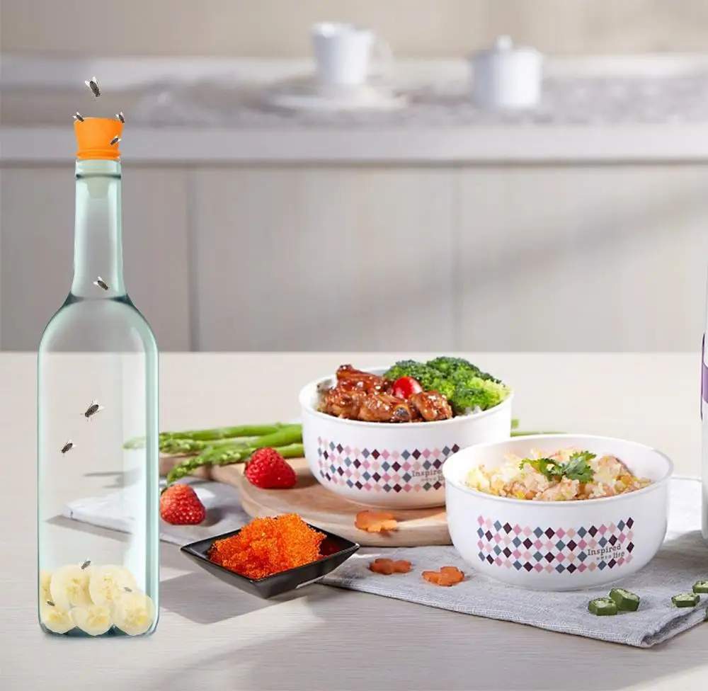 2 упаковки кухонных многоразовых ловушек для мух дома и улицы|Ловушки| |