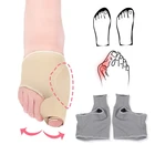 2 шт = 1 пара разделитель для пальцев ног вальгусный корректор для большого пальца стопы Корректор ортопедический стопы с косточкой с накатанной головкой регулятор удобный носок для педикюра выпрямитель