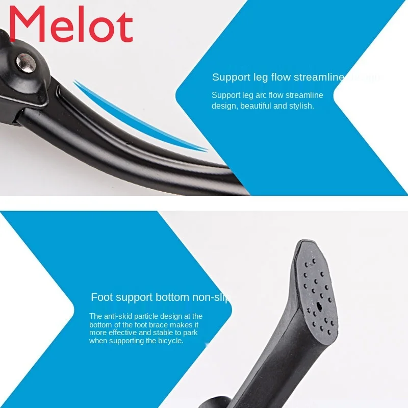 

Bicycle Tripod Aluminum Alloy Medium Support Mountain Bike Foot Brace Bracket Side Support Accessories