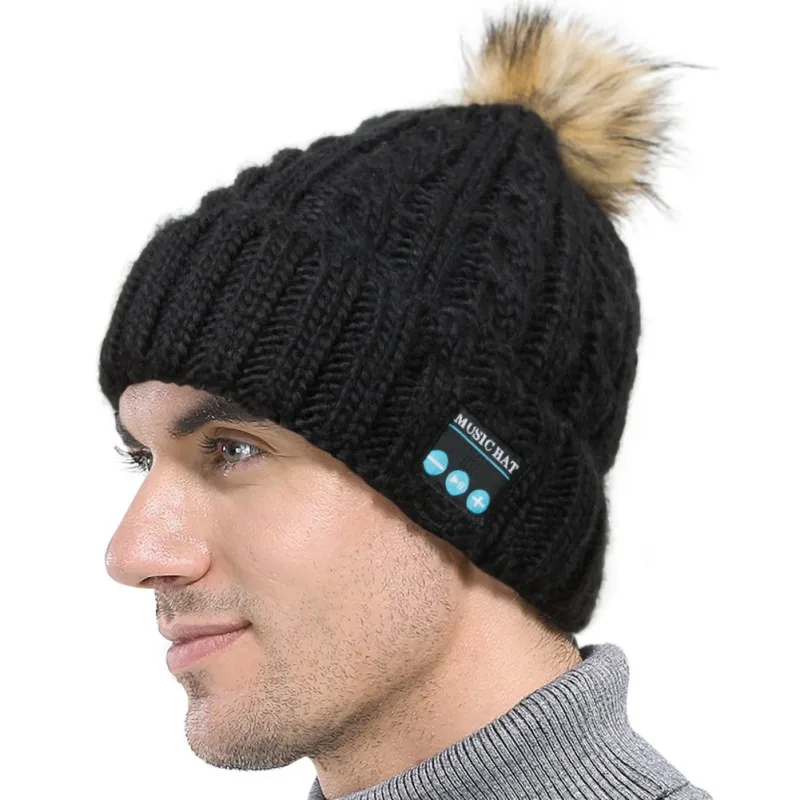 Наушники Bluetooth Beanie для мужчин и женщин, музыкальная шапка, супер длинные Игровые наушники с микрофоном, акриловый материал