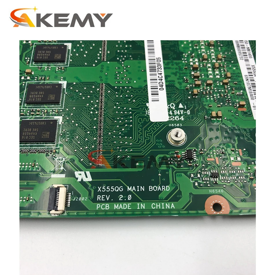 akemy x555qa for asus x555q a555q x555qg x555bp x555ba laotop mainboard x555qa motherboard w a10 9600u 8gb ram free global shipping