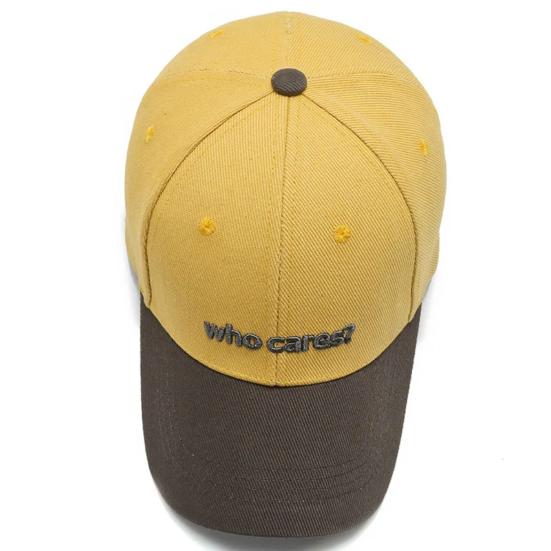 Модная бейсболка HKML 2020 с вышивкой для пар надписью Who Cares мужская спортивная шапка