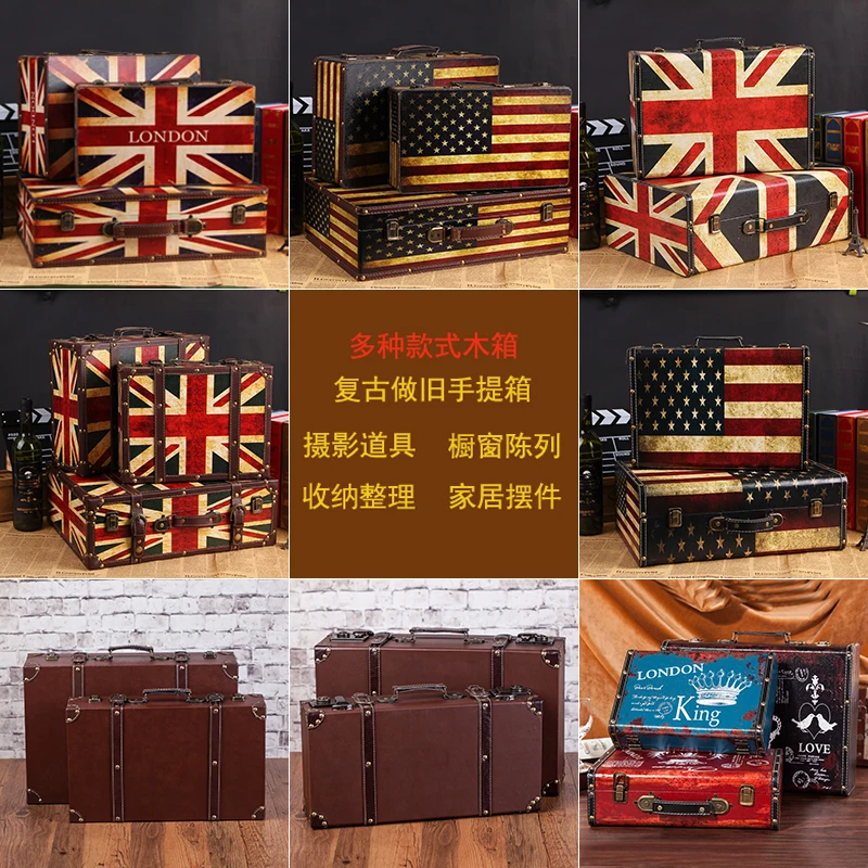 Органайзер для хранения косметики Ретро Чехол костюма ящик деревянная коробка