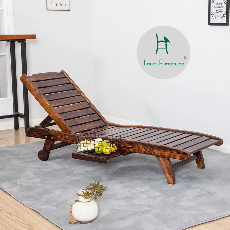 Пляжные стулья Louis Fashion антисептическое цельное дерево складной балкон для