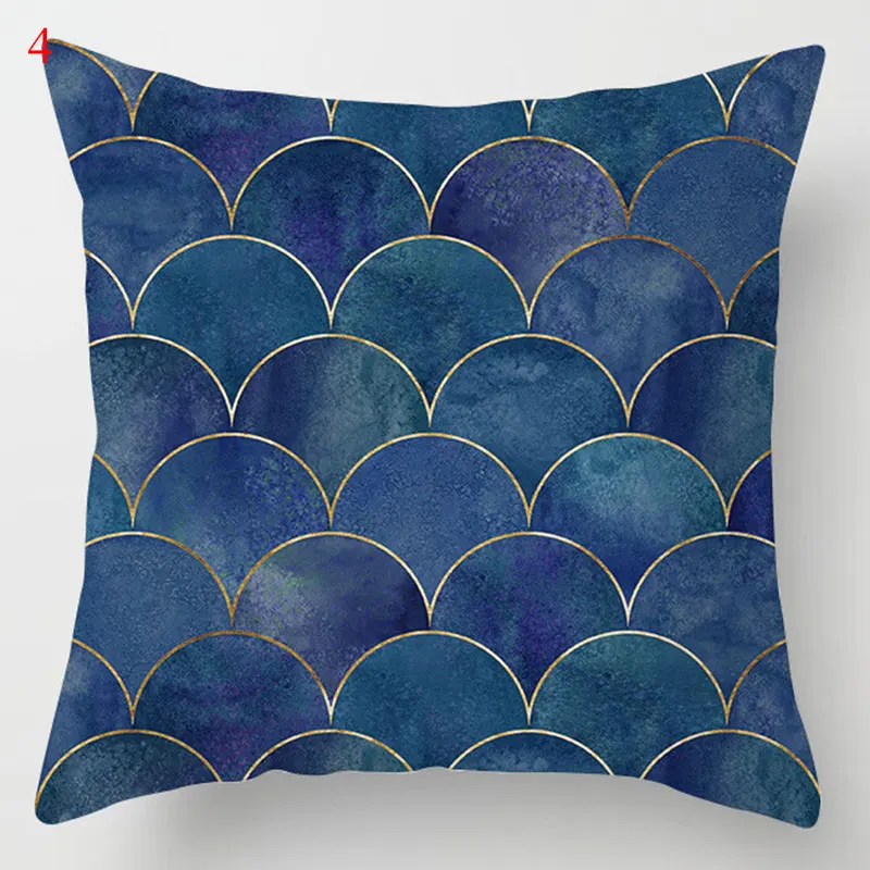 

45*45cm Multicolor Pillow Case Blue Nordic Geometric Cushion Cover Pillowslip Throw Pillows Covers Home Supplies Decorative