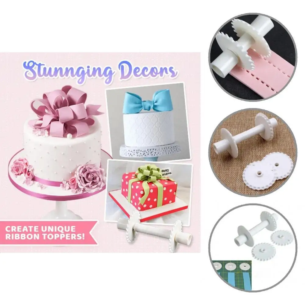 

1 Set Attractive Fondant Slicer Lightweight Safe Portable Easy Clean Round Edge Fondant Cutter