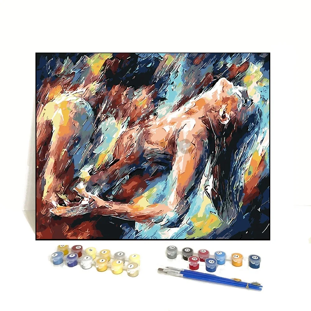 

Nude Girl Color Canvas Oil Custom Painting By Numbers