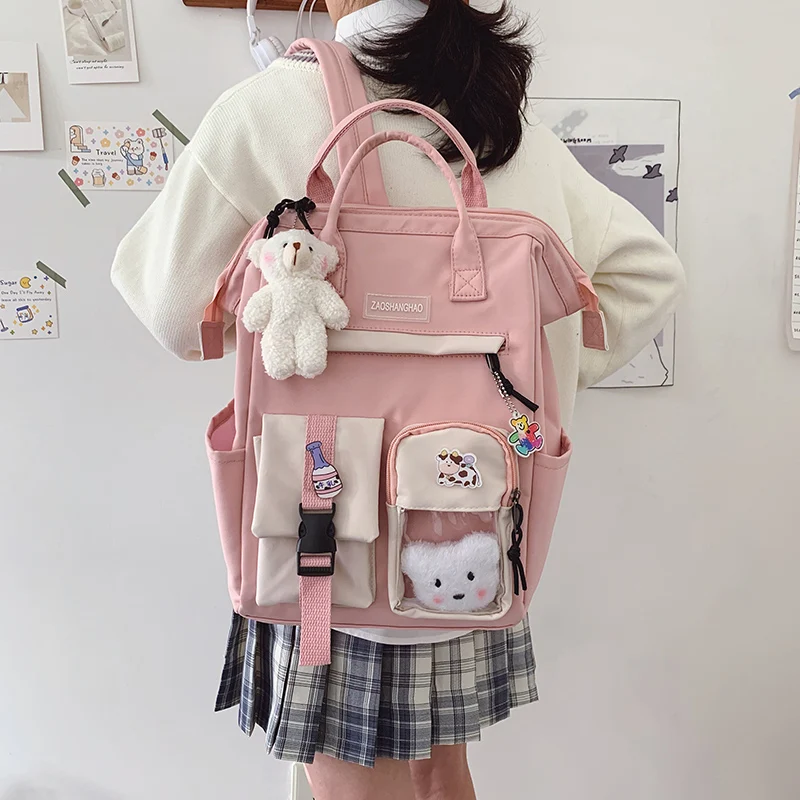 Школьный ранец для девочек-подростков милая Дизайнерская Дорожная сумка с