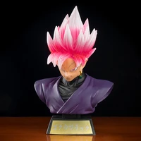 dragon ball gk bust of son goku with pink hair action figure ornament model toys collectible goku figurine fans gift