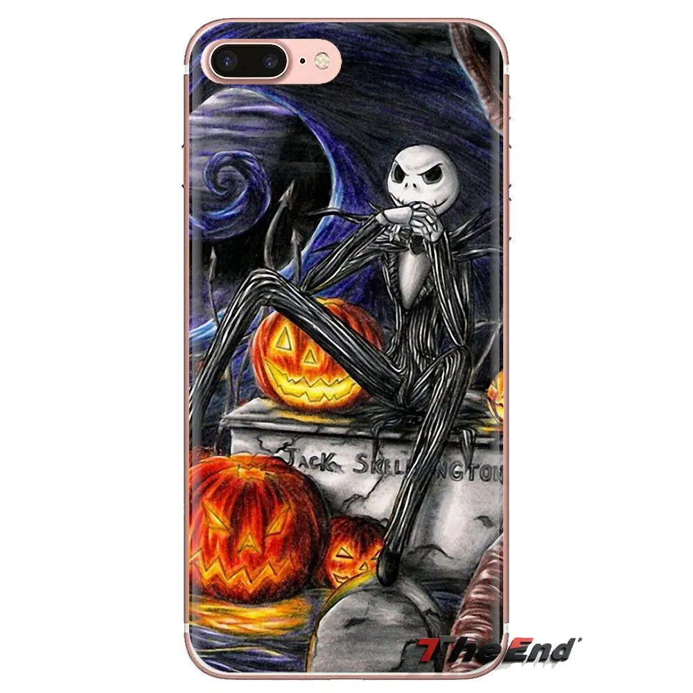 Soft Silicone Case For Huawei Nova 2 3 2i 3i Y6 Y7 Y9 Prime Pro GR3 GR5 2017 2018 2019 Y5II Y6II Jack and Sally Nightmare before |