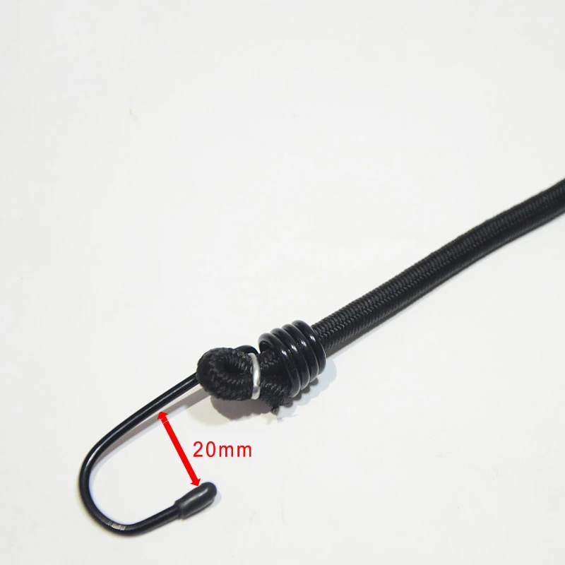 Сверхмощный Эластичный банджи шнур ремень упаковочная веревка с металлическим