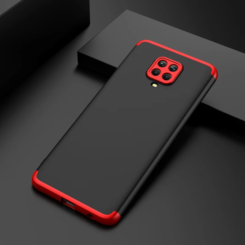 Чехол 3 в 1 для Xiaomi Redmi Note 9s 9 pro противоударный защитный чехол с поворотом на 360