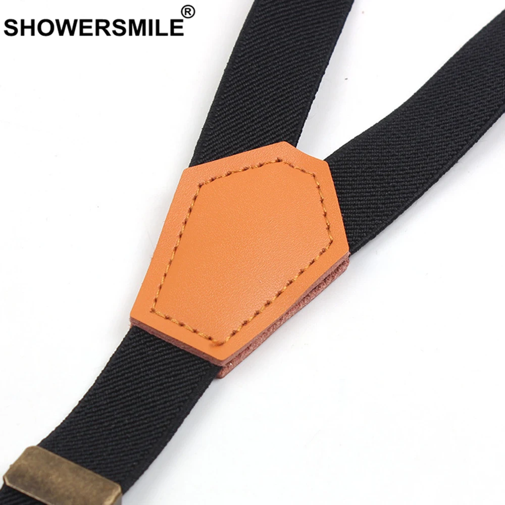 SHOWERSMILE женские подтяжки триггерные черные тонкие с Y образной спинкой