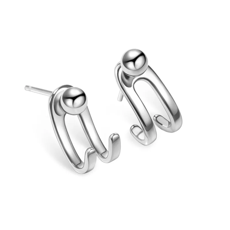 

Fashion Jewelry 925 Sterling Silver Stud Earrings For Women Wedding Party Jewelry boucle d'oreille Hypoallergenic eh1347