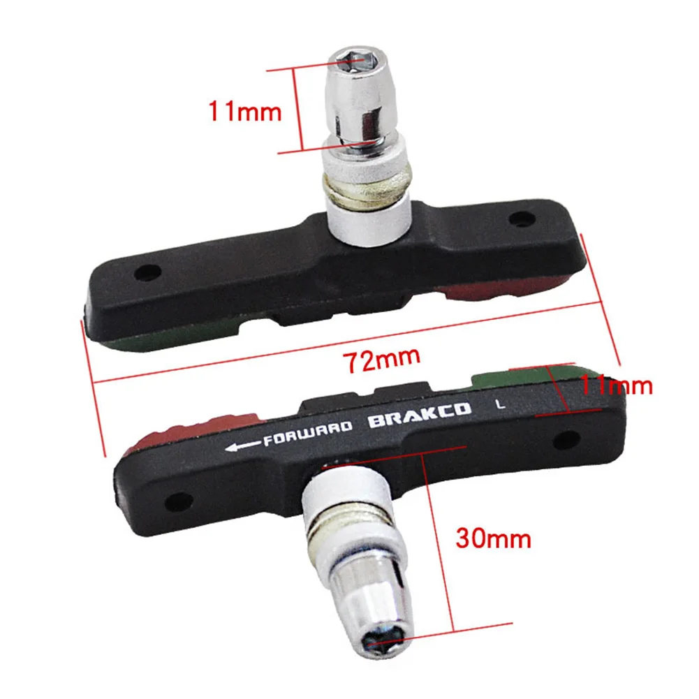 

3 In 1 Mountain Bike Brake Block Grinding Noise Reduction Sewage 960V Brake Pad Wear-resistant Rubber V Clamp Brake Shoe