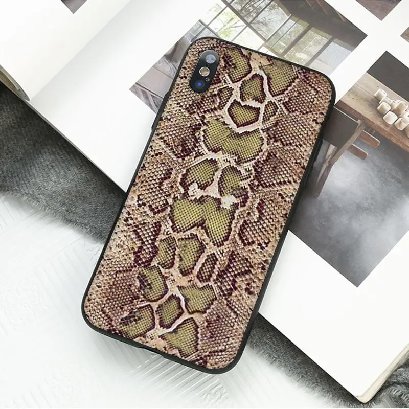 MaiYaCa, змеиная кожа, аксессуары для телефона, чехол для iPhone 11 Pro XS MAX XS XR 8 7 6 Plus 5 5S SE