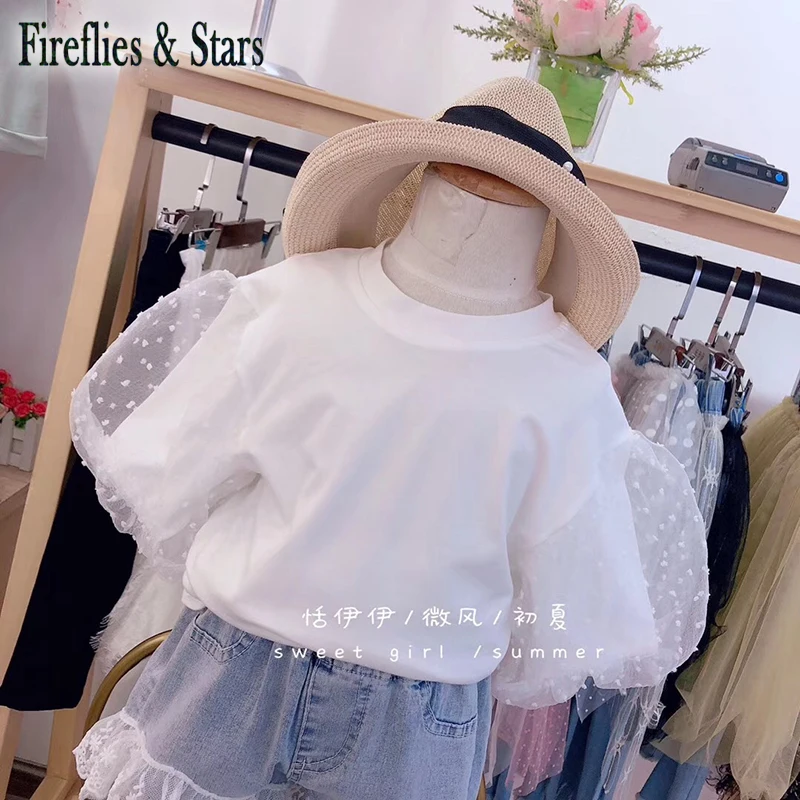 Летний комплект из 2 предметов для девочек детская футболка и популярные