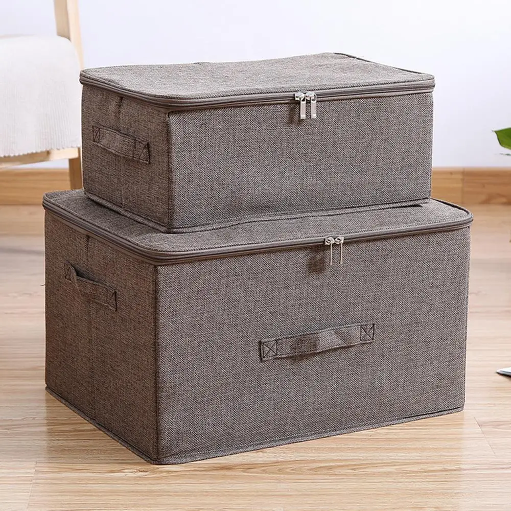 Ящики для хранения 2 размеров с крышками без запаха полиэфирная ткань прозрачные