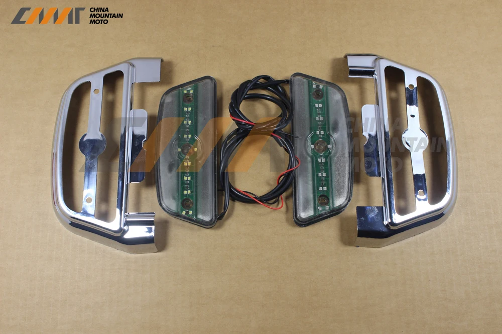 Хромированная светодиодная подсветка для пассажирского пола ABS Harley Softail Touring Trike |