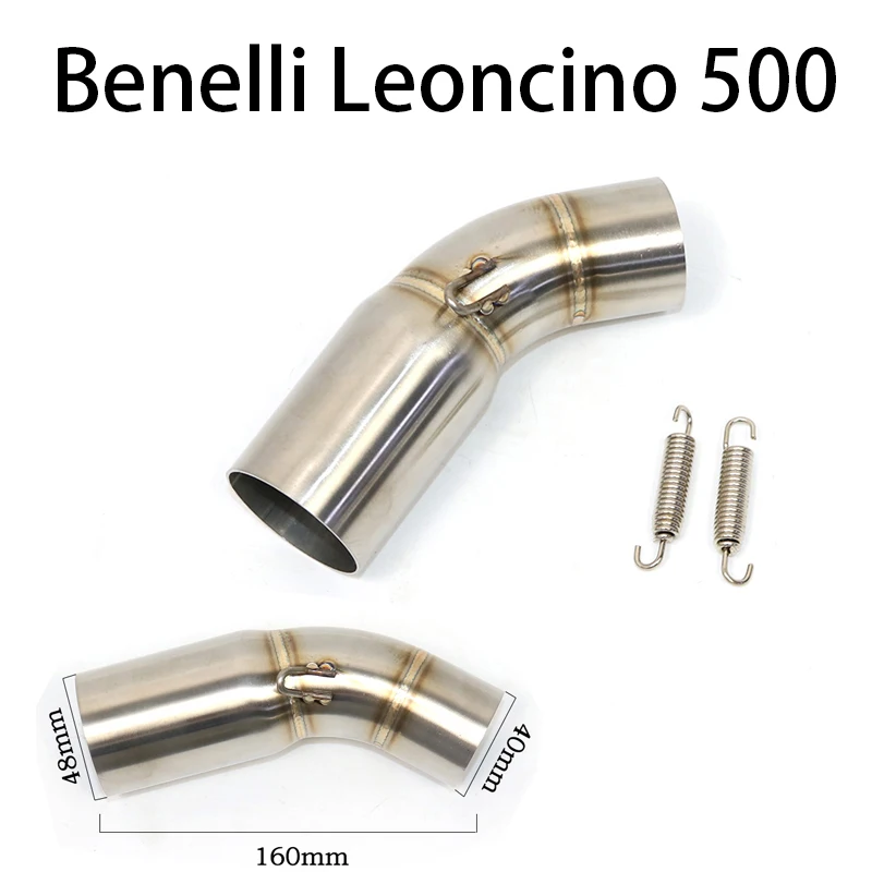 

Трубка выхлопной трубы для мотоцикла Benelli Leoncino 500 800 Trail 51 мм Глушитель удалить резервный катализатор аксессуары для мотокросса