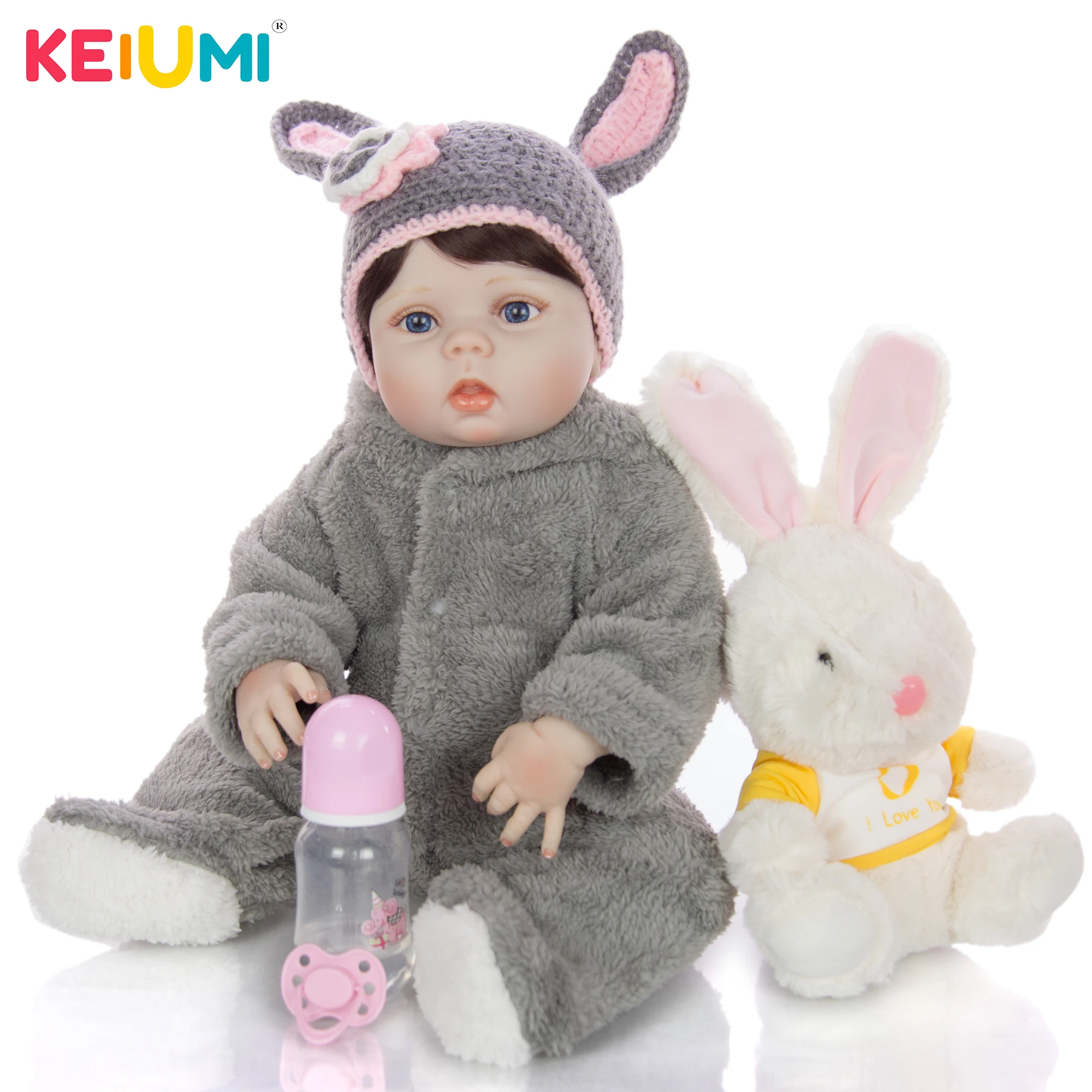 Реалистичная силиконовая кукла реборн милая младенец виниловая для
