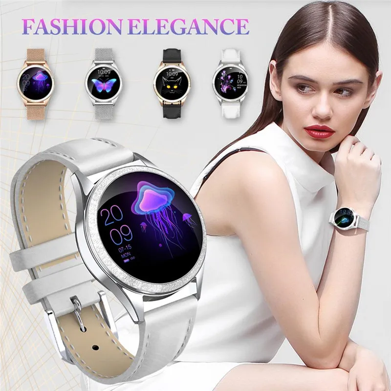 KW20 Smart Watch Women IP68 Waterproof Heart Rate Monitor For Android IOS Fitness Bracelet Female Smartwatch PK KW10 H2 H8 | Электроника