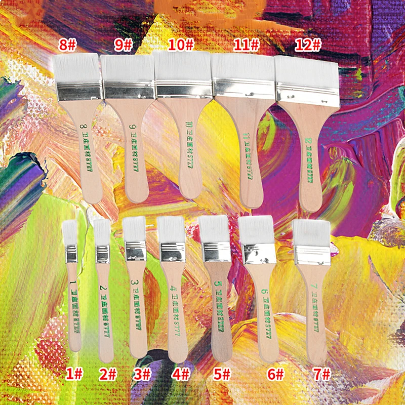 Никогда не линяет волосы Краски ing нейлоновая щетка масла акварельные карандаши