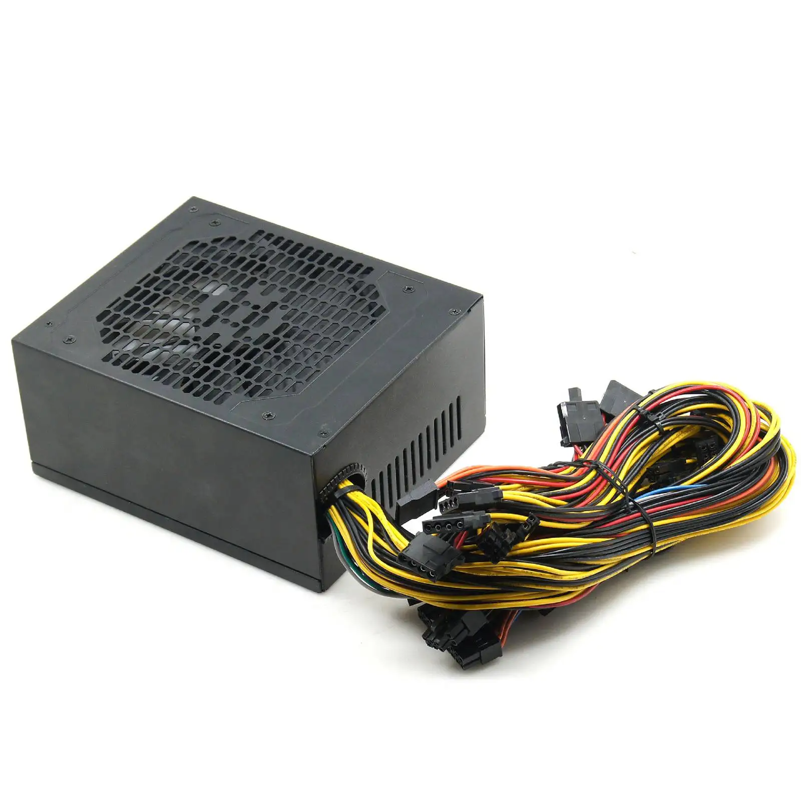 

Блок питания для майнинга GPU 1600W JLN-1600G, блок питания ATX для майнинга, 16 штук, 6 + 2-контактный Графический модуль, черный