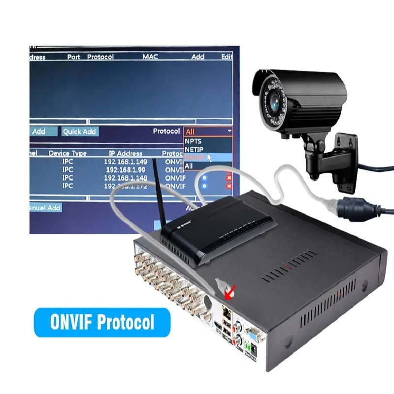 JOOAN 16CH CCTV DVR H.264 HD-OUT P2P облачный видео регистратор домашнее видеонаблюдение безопасности CCTV цифровой с ONVIF