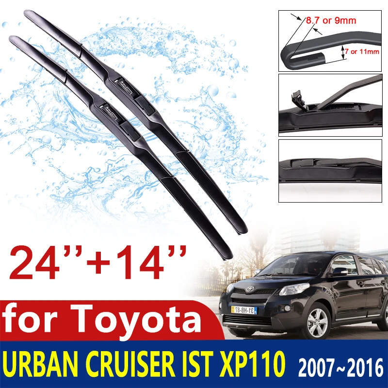 

for Toyota Urban Cruiser ist XP110 2007~2016 Windscreen Wipers Car Wiper Blades Car Accessories 2008 2009 2010 2011 2012 2013