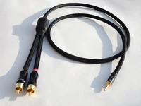 hifi cable 3 5mm male to dual rca male plug aux cable audio signal line plug 3 5 mm convert two rca plug